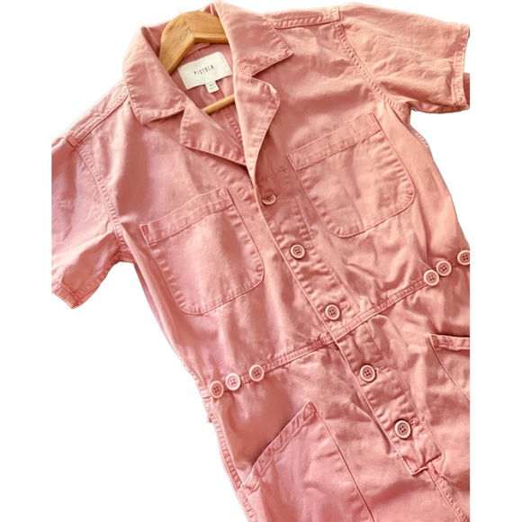 Pistola Grover Washed Pink Utility Jumpsuit - Picture 7 of 11
